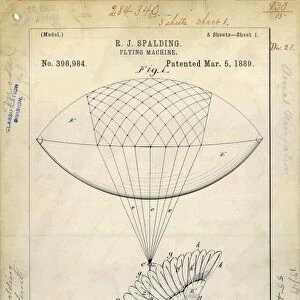Flying machine patent, 1889 C024 / 3607