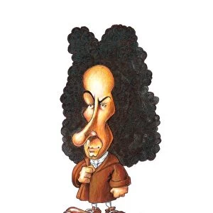 Gottfried Leibniz, caricature