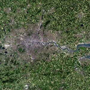 Greater London, satellite image