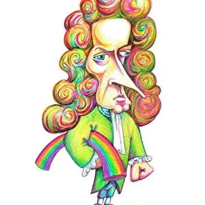 Isaac Newton, caricature C013 / 7593