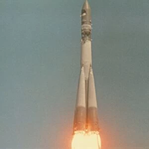 Launch of Vostok-1 spacecraft
