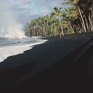 Lava flow on Kaima beach, Hawaii