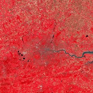 London, infrared satellite image C016 / 3889