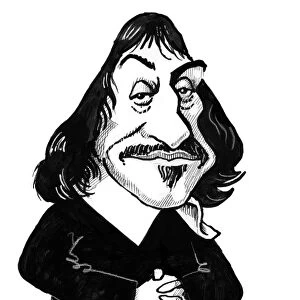 Rene Descartes, caricature