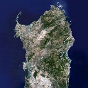 Sardinia, satellite image