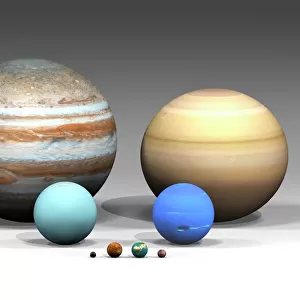 Sizes of Solar System planets compared