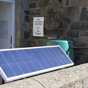 Solar panel at the ECO Centre, Wales