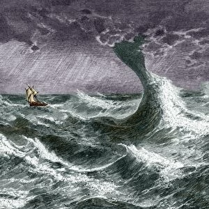 Waterspout, historical artwork