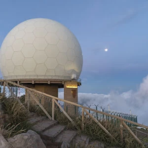 Observatory on the summit of Pico do Arieiro, Funchal, Madeira Island, Portugal