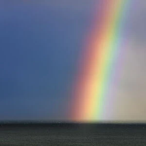 Rainbow over ocean - New Zealand, South Island, Southland, Slope Point