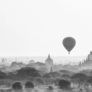 Temples of Bagan at sunrise, Mandalay, Burma (Myanmar)