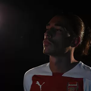 Hector Bellerin at Arsenal's 2018/19 First Team Photo Call