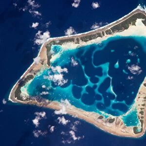 Atafu Atoll, Tokelau, Southern Pacific Ocean At roughly eight kilometres wide, Atafu