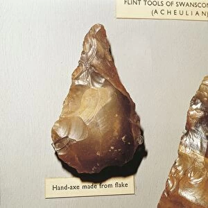 England, Kent, Swanscombe, Flint hand axe made from flake