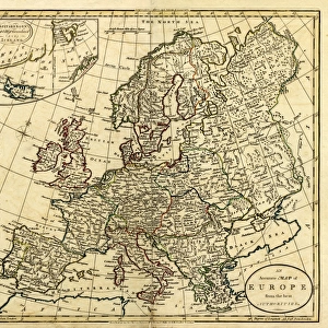 Antique Map of Europe, 1785