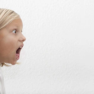 Eight-year-old girl screaming