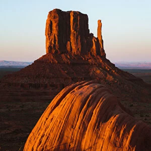 Sunset over famous Monument valley, Arizona, USA
