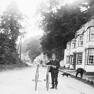 Cycling in Perranarworthal, Cornwall. 1902