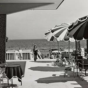 Album "Viaggi Italadria- Rimini": "Rimini-Riccione-Cattolica", terrace overlooking the sea