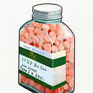 Bottle of Prescription Pills, 1967 (screen print)