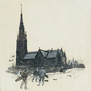 Broughton Park Congreagational Chapel, 1893-94 (w/c gouache on paper)