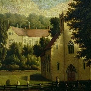 Chawton House and Church, 1809