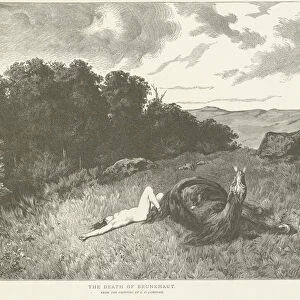 The death of Brunehaut (engraving)