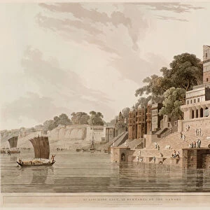 Dusasumade Gaut, at Bernares on the Ganges, 1796 (aquatint)