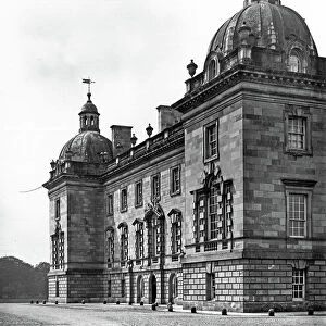 East front of the central block, Houghton Hall, from The English Country House (b/w photo)