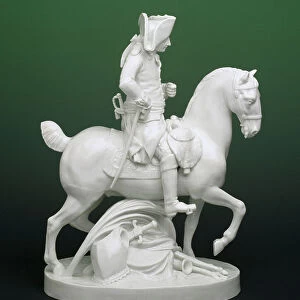 Figurine of Frederick the Great on a Horse, from Ludwigsberg (glazed porcelain)