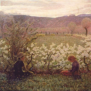 Flowering Meadow (oil on canvas)