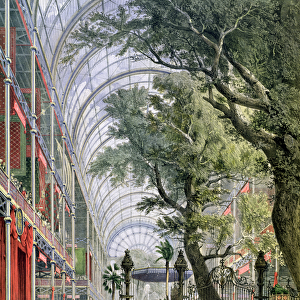 Interior View of the Crystal Palace, Hyde Park, showing the Opening of the Great