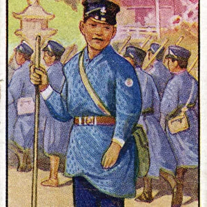 Japanese Scout, 1923 (colour litho)