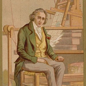 Joseph Marie Jacquard, French weaver and merchant (chromolitho)