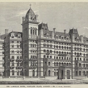 The Langham Hotel, Portland Place, London (engraving)