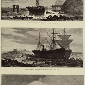 The Late Storms, the Mouth of the Tyne (engraving)
