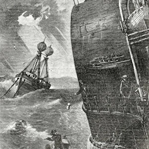 The Light-Ship and Incoming Steamer, frontispiece illustration from Appleton