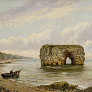 Marsden Rock, c. 1880-1900 (oil on canvas)