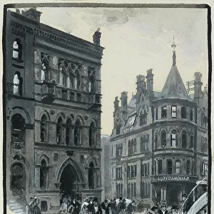 Memorial Hall, Albert Square, 1893-94 (w/c gouache on paper)