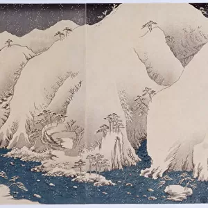 Mountains and Rivers of Kiso, 1857 (woodblock print)