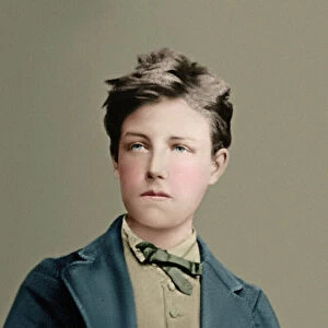 Portrait of Arthur Rimbaud aged 17, 1871 (coloured photo)