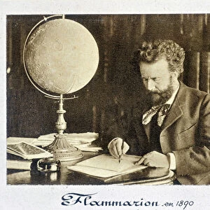 Portrait of Camille Flammmarion (1842 - 1925), French astronomer - photography, 1890
