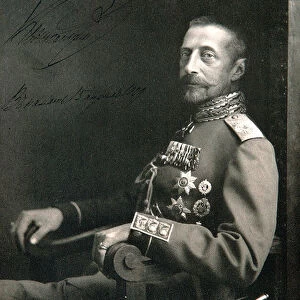 Portrait of Grand Duke Konstantin (Constantine) Konstantinovich of Russia (Constantin Constantinovich) (1858-1915). Silver Gelatin Photography. State Museum of History, Moscow