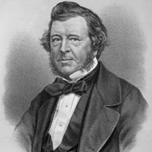 Portrait of Samuel Lover (engraving) (b / w photo)