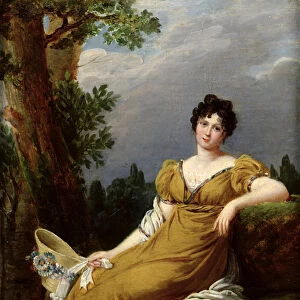 Portrait of a Seated Woman (oil on canvas)