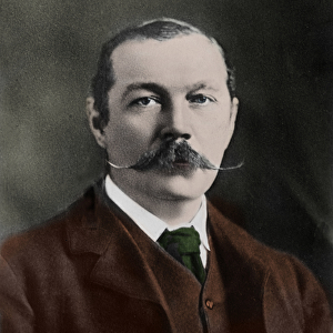 Portrait of Sir Arthur Conan Doyle (1859-1930), English writer