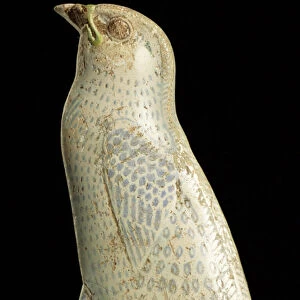 Quail chick inlay, 30th Dynasty to Ptolemaic Period (380-30 BC) (faience)