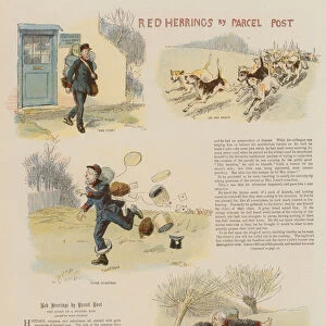 Red Herrings by Parcel Post (chromolitho)