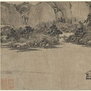 Scholars Retreat on the River, possibly Qing dynasty (ink on paper)