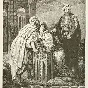 The Sultan Saladin and his sister Sittah (engraving)